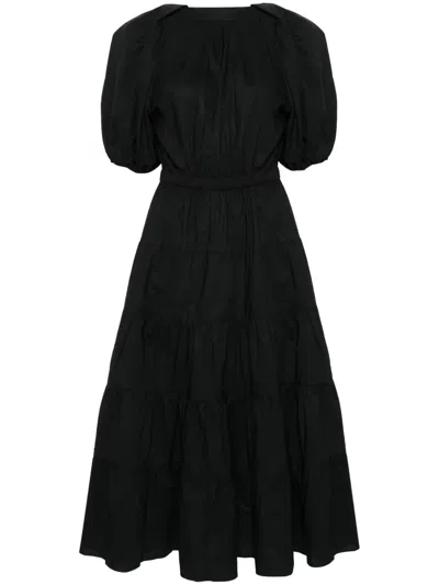 Ulla Johnson Olina Cotton Dress In Black