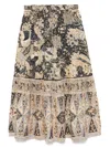 Ulla Johnson Olina Midi Skirt In Neutrals