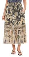 Ulla Johnson Olina Midi Skirt In Bellflower