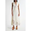 Ulla Johnson Olivette Lace & Linen Dress In Pristine