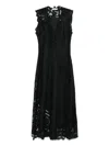 Ulla Johnson Olivette Embroidered Midi Dress In Black