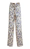 Ulla Johnson Ollie Satin Wide-leg Pants In Neutral