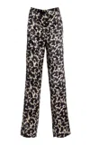 Ulla Johnson Ollie Satin Wide-leg Pants In Print