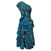 Ulla Johnson Ondine Floral Ruffled Midi One-shoulder Dress In Multicolored Cotton In Multi