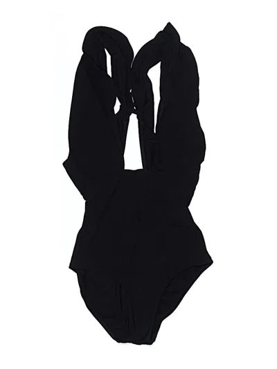 Pre-owned Ulla Johnson One Piece Swimsuit In Black