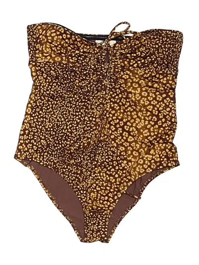 Pre-owned Ulla Johnson One Piece Swimsuit In Brown