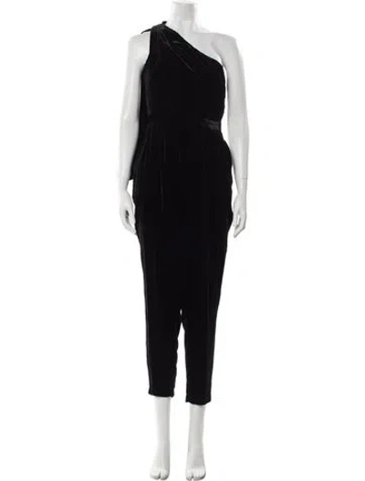 Pre-owned Ulla Johnson One-shoulder Jumpsuit In Black