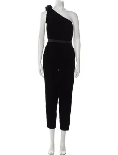 Pre-owned Ulla Johnson One-shoulder Jumpsuit In Black