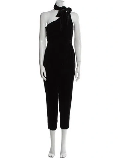 Pre-owned Ulla Johnson One-shoulder Jumpsuit In Black