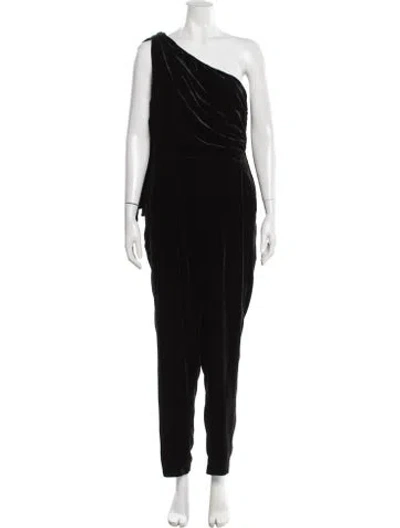 Pre-owned Ulla Johnson One-shoulder Jumpsuit In Black