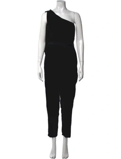 Pre-owned Ulla Johnson One-shoulder Jumpsuit In Black