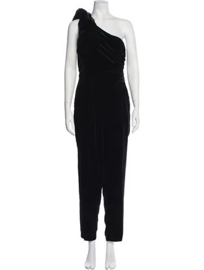 Pre-owned Ulla Johnson One-shoulder Jumpsuit In Black
