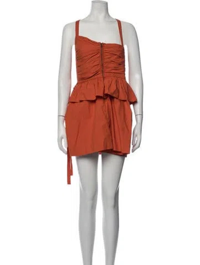 Pre-owned Ulla Johnson One-shoulder Jumpsuit In Orange