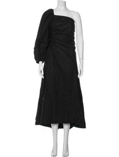 Pre-owned Ulla Johnson One-shoulder Midi Length Dress W/ Tags In Blue