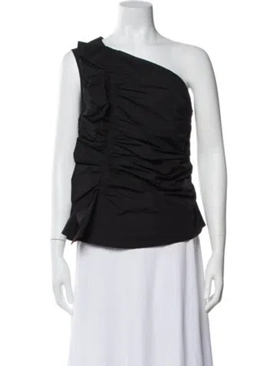 Pre-owned Ulla Johnson One-shoulder Sleeveless Top In Gray
