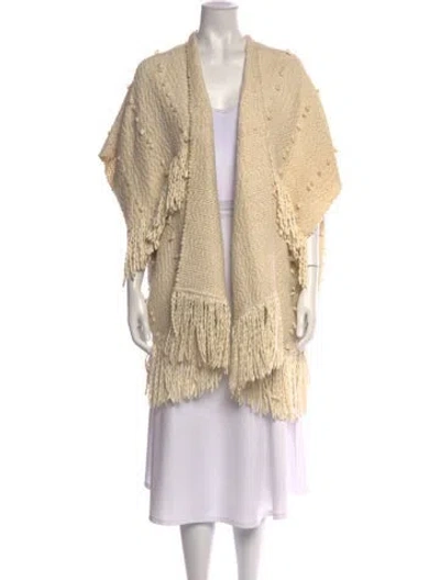 Pre-owned Ulla Johnson Open Front Sweater In Neutrals