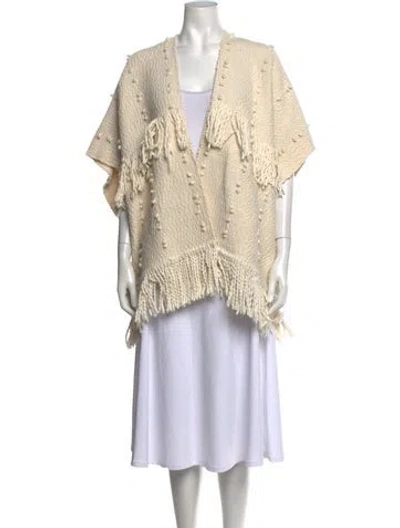 Pre-owned Ulla Johnson Open Front Sweater In Neutrals