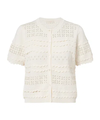 Ulla Johnson Openwork Knit Cardigan In Multi