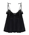 Ulla Johnson Openwork Lace Camisole In Black