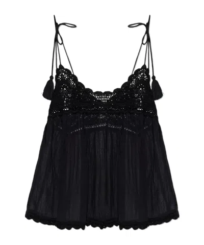 Ulla Johnson Openwork Lace Camisole In Black
