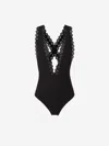 Ulla Johnson Ophelia Lycra Swimsuit In Black