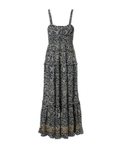 Ulla Johnson Ophelia Sleeveless Cotton Dress Midnight Bloom In Multi