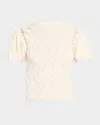 Ulla Johnson Ophelia Scalloped Ruffle Top In Pristine