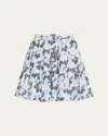 Ulla Johnson Oriane Cotton Mini Skirt Ciel In Blue