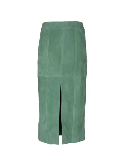 Ulla Johnson Orion Midi Skirt In Green