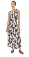 Ulla Johnson Orla Printed Lyocell-jersey Midi Dress In Obsidian