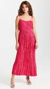 Ulla Johnson Orla Crinkled Midi Dress In Orchid In Pink