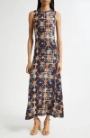 Ulla Johnson Orla Sleeveless Midi Dress In Phoenix In Multi