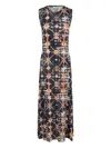 Ulla Johnson Orla Sleeveless Midi Dress In Phoenix In Multi