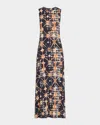 Ulla Johnson Orla Sleeveless Midi Dress In Phoenix In Multi