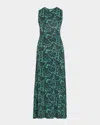Ulla Johnson Orla Sleeveless Midi Dress In Green