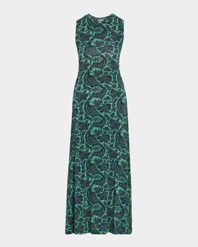 ULLA JOHNSON ORLA SLEEVELESS MIDI DRESS