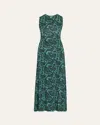Ulla Johnson Orla Sleeveless Midi Dress In Green