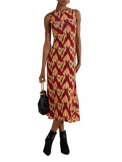 Ulla Johnson Orla Printed Stretch-jersey Midi Dress In Multi