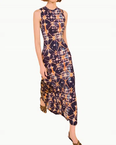 ULLA JOHNSON ORLA SLEEVELESS MIDI DRESS IN PHOENIX