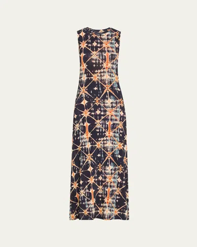 Ulla Johnson Orla Sleeveless Midi Dress In Phoenix In Multi