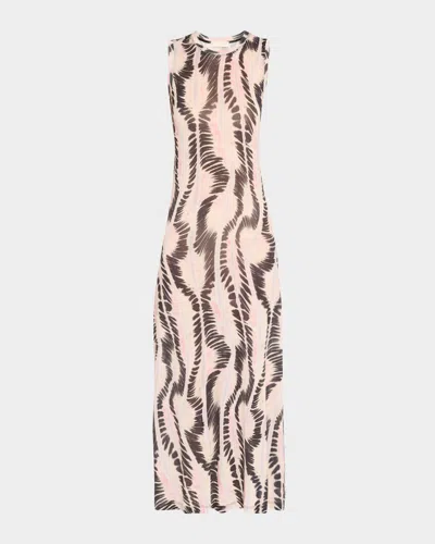 ULLA JOHNSON ORLA TIE-DYE JERSEY MIDI DRESS