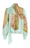 Ulla Johnson Ornament Blouse In Green