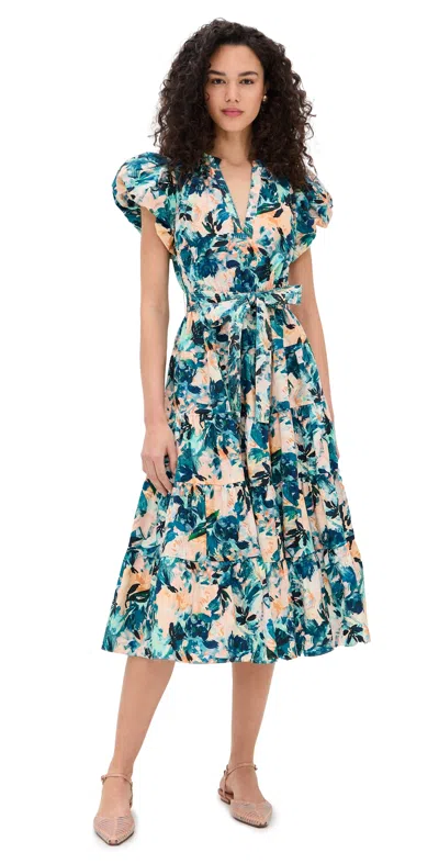 ULLA JOHNSON OTTILIE DRESS DELPHINIUM