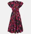 Ulla Johnson Ottilie Puff Sleeve Cotton Maxi Dress In Multicoloured