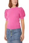 Ulla Johnson Ottilie Knit Top In Flora In Animal Print
