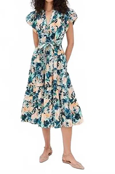 Ulla Johnson Ottilie Midi Dress In Delphinium In Neutral