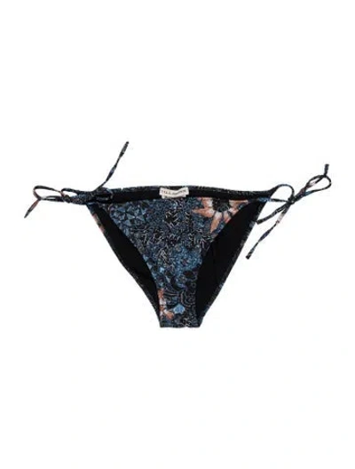 Pre-owned Ulla Johnson Paisley Print Bottoms In Blue