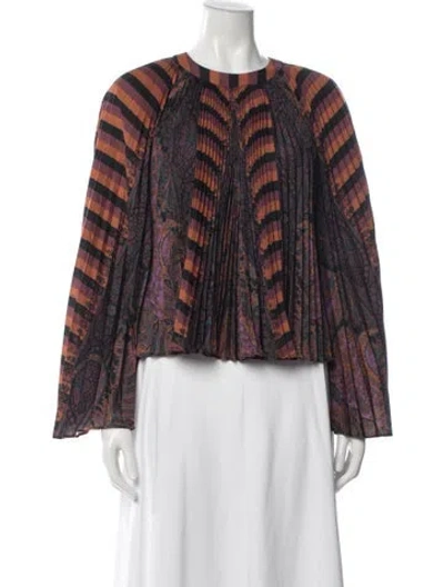 Pre-owned Ulla Johnson Paisley Print Crew Neck Blouse W/ Tags In Multi