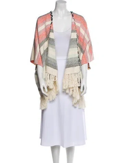 Pre-owned Ulla Johnson Paisley Print Shawl In Neutral