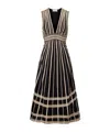 Ulla Johnson Palermo Ricrac And Grosgrain-trimmed Cotton-poplin Midi Dress In Multi